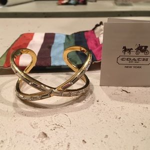 Coach cuff bracelet.